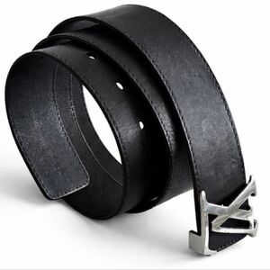 Louis Vuitton Black/Dark Brown Reversible Leather Belt 85/34